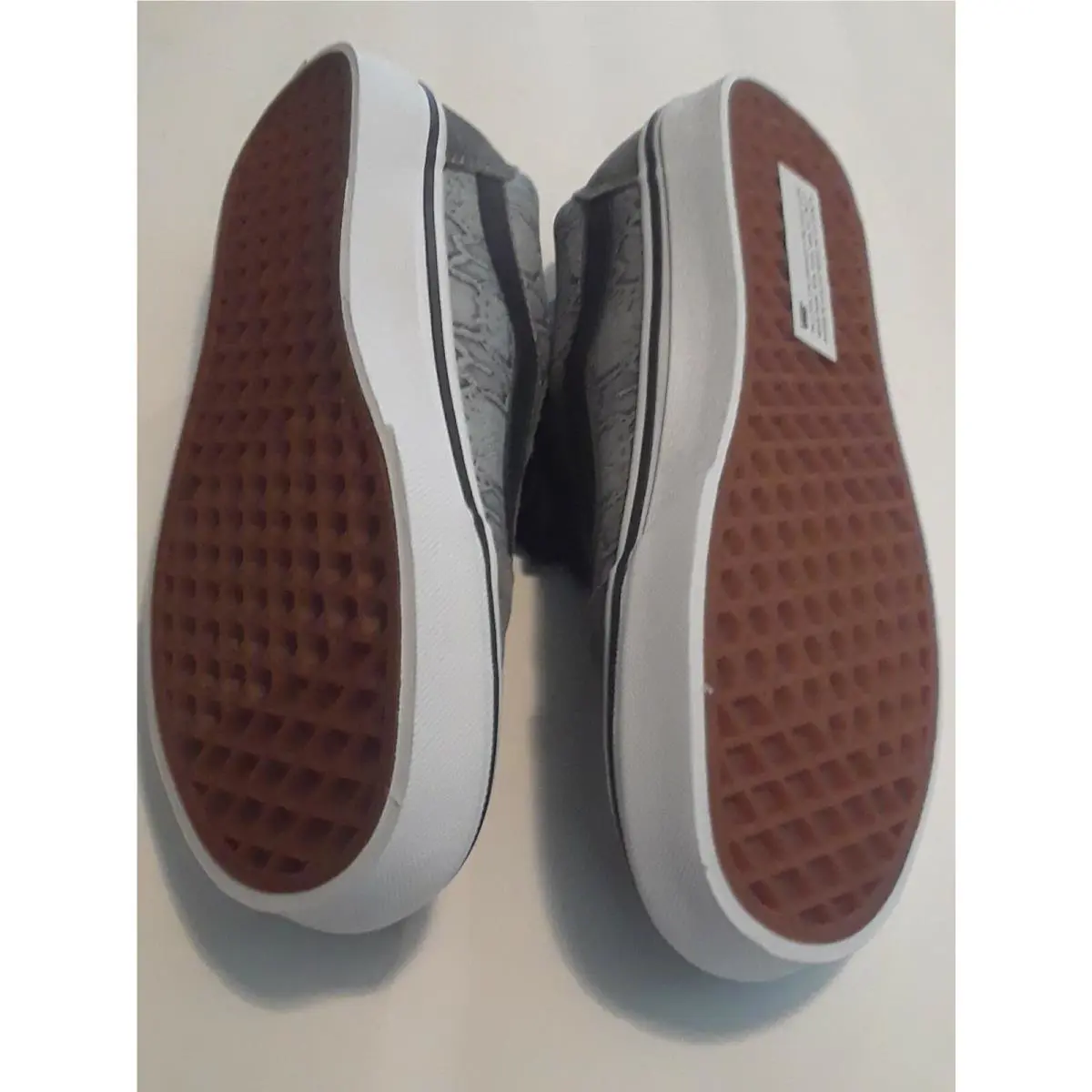 Vans shoes - VANS Off The Wall - Off The Wall - Gray, Manufacturer: Gray, Black & Metallic Silver 5