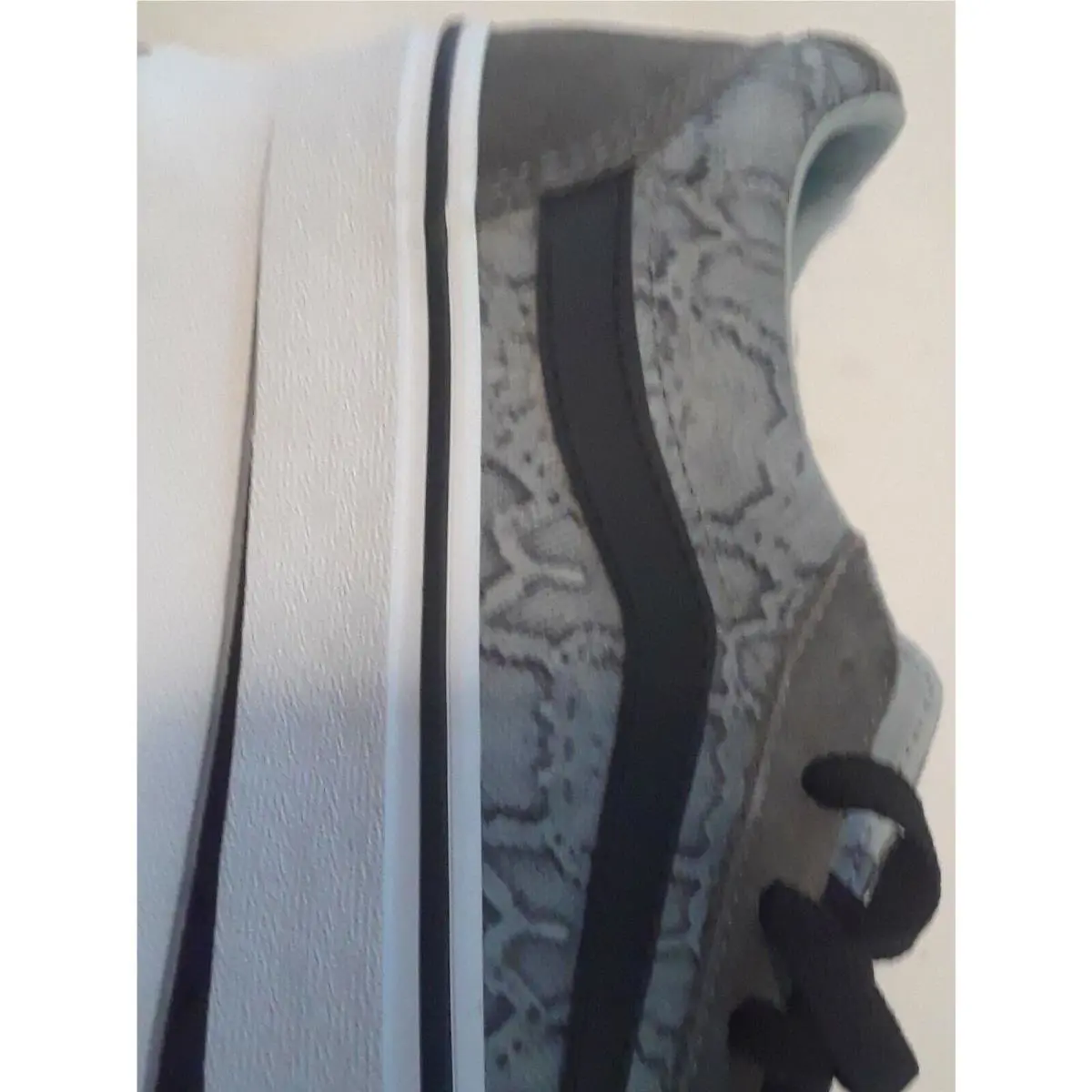 Vans shoes - VANS Off The Wall - Off The Wall - Gray, Manufacturer: Gray, Black & Metallic Silver 8