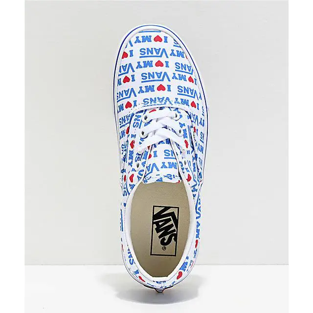 Vans shoes - White/Blue/Red 2