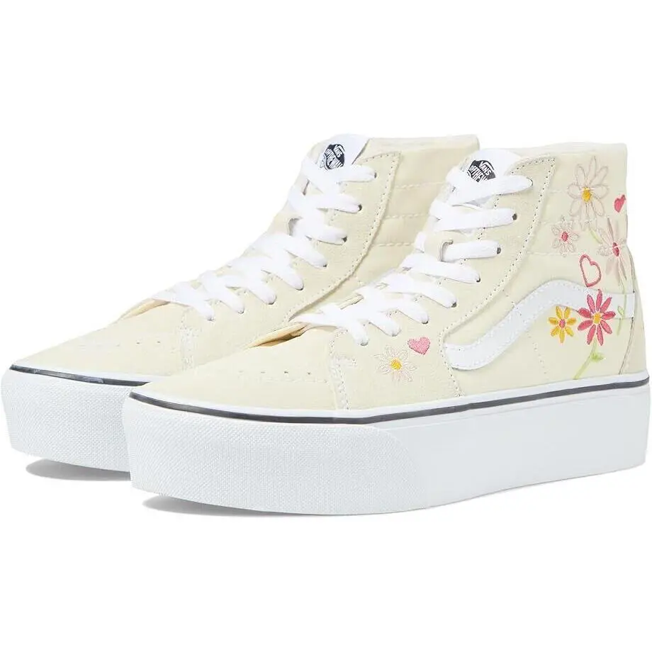 Vans SK8-HI Tapered Platform Unisex Men 8.5 = Women 10 Shoes Floral/hart