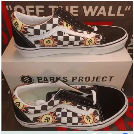 Vans X Parks Project Men`s 8/Women`s 9.5 Old Skool Unisex Sneakers -VN0A7Q2J6R6