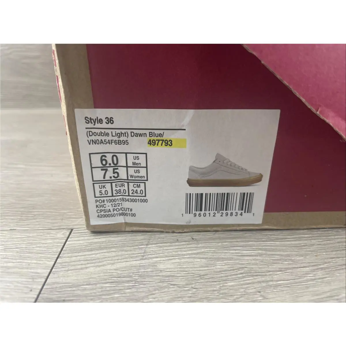 Vans shoes - Double Light Style 36 - Double Light Style - VN0A54F6B95 - Dawn Blue/Marshmallow 0