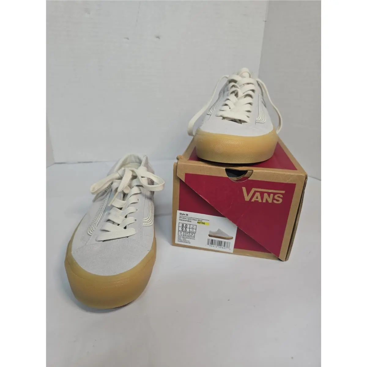 Vans Double Light Style 36 Skate Shoes Dawn Blue/gum Mens 8 Womens 9.5