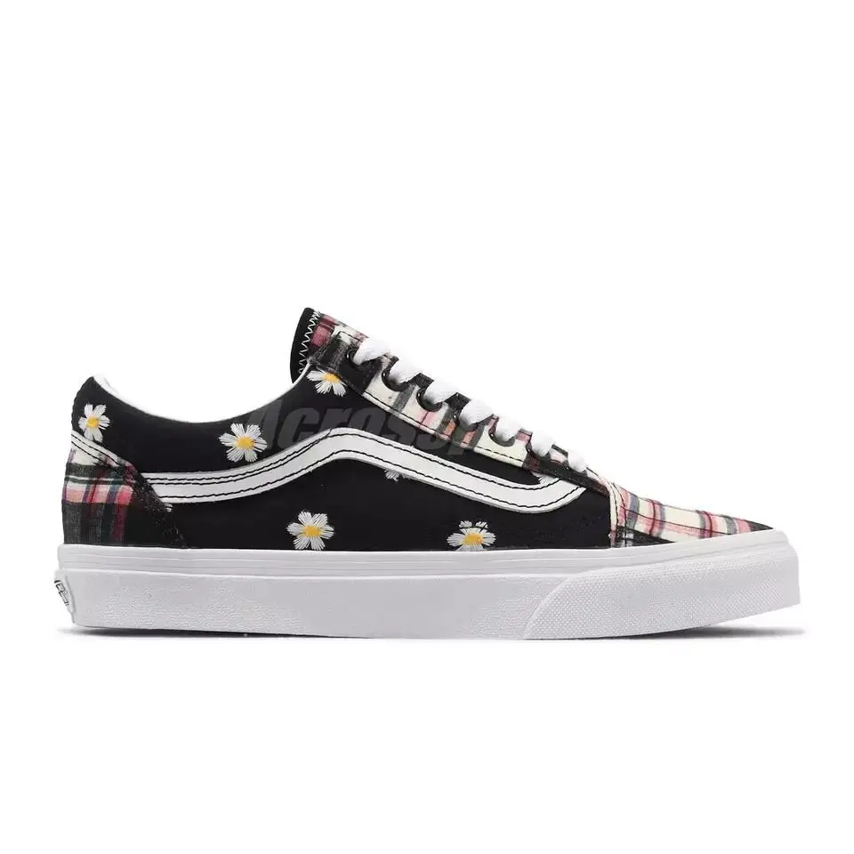 Vans shoes - Black / Floral Plaid Patchwork 1