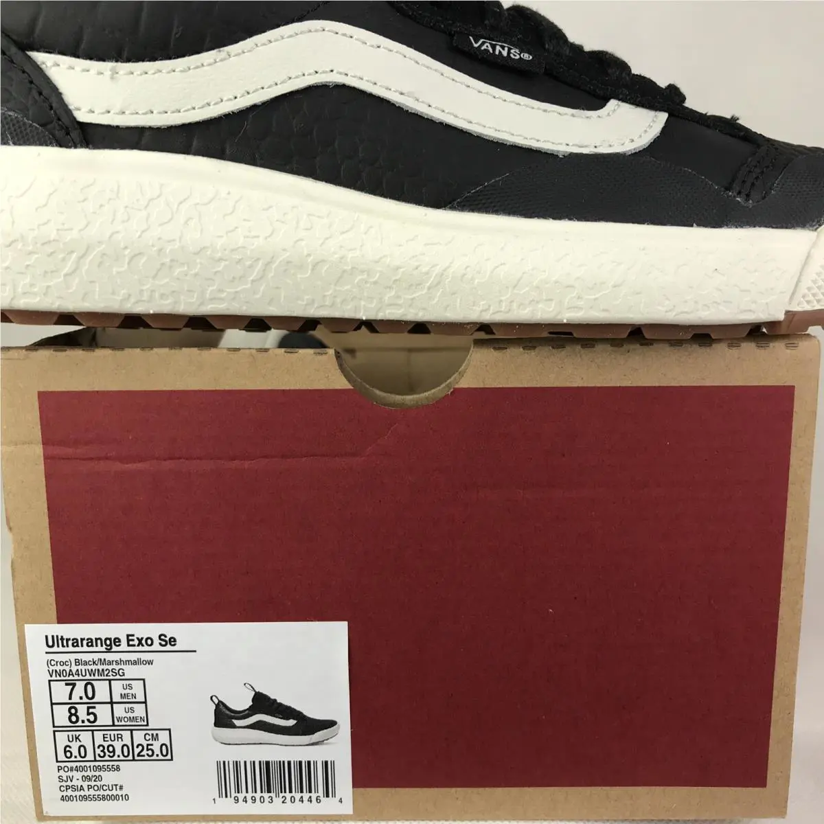 Vans shoes - VANS UltraRange Exo - UltraRange Exo - VN0A4UWM2SG - Black / Marshmallow - White, Manufacturer: Black / Marshmallow (UPC: 0194903204464) 6