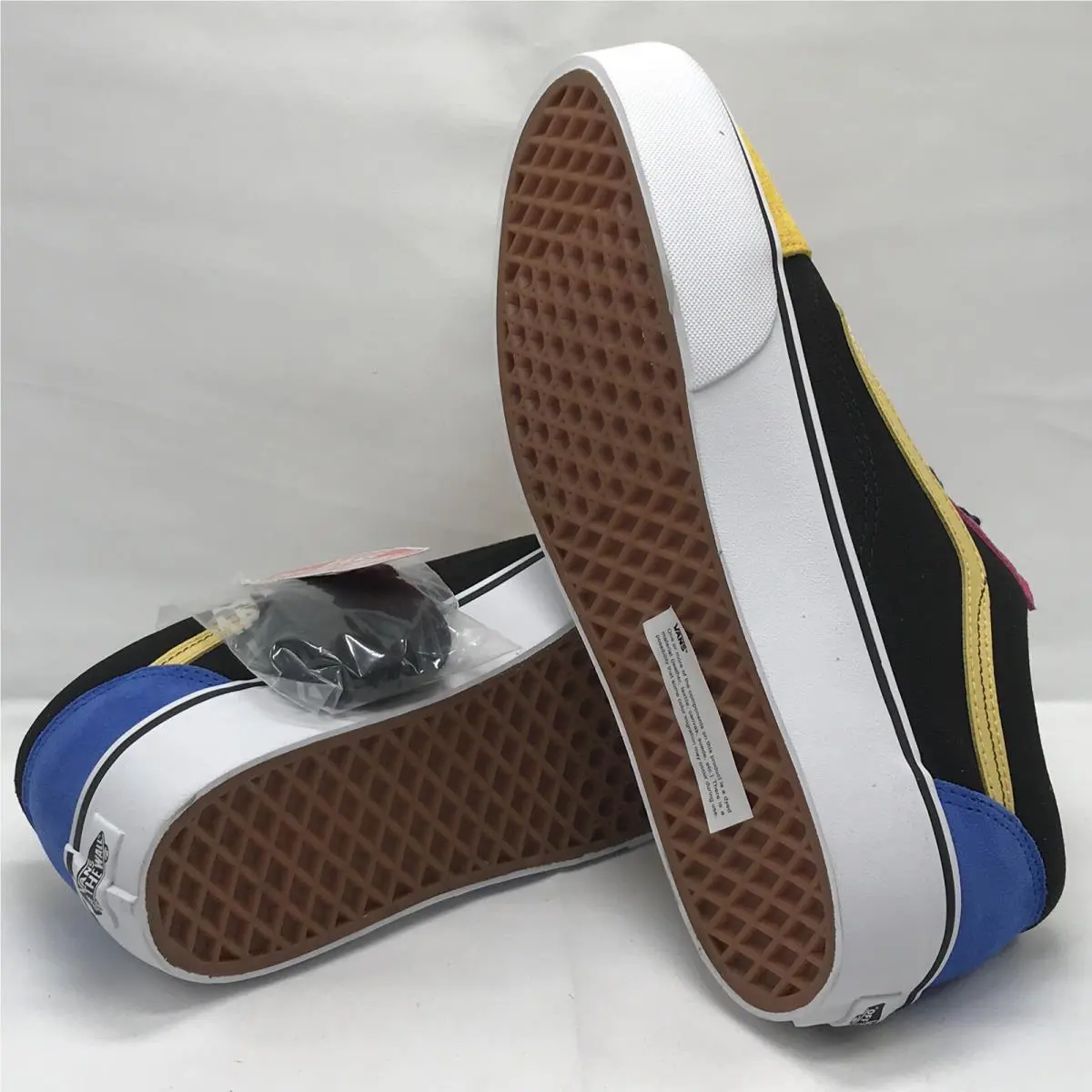 Vans shoes - VANS Old Skool - Old Skool - VN0A3B3U21X - Black / Yellow / Pink / Blue / Green / White, Manufacturer: Multi-Colored / True White (UPC: 0192825762840) 3