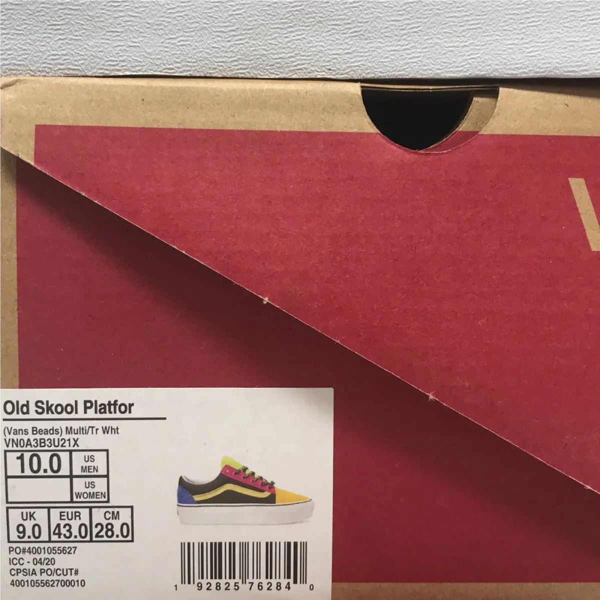 Vans shoes - VANS Old Skool - Old Skool - VN0A3B3U21X - Black / Yellow / Pink / Blue / Green / White, Manufacturer: Multi-Colored / True White (UPC: 0192825762840) 5