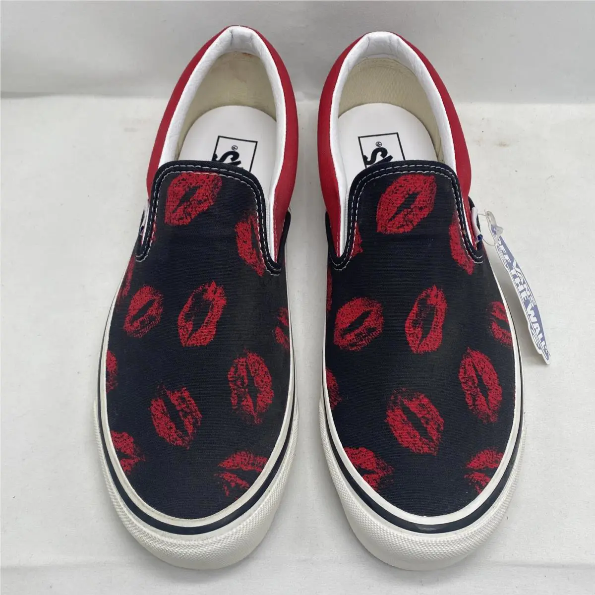 Vans shoes - VANS Classic Slip On - Classic Slip - VN0A3JEX45T - Black Red White (UPC: 0194902635405) 2