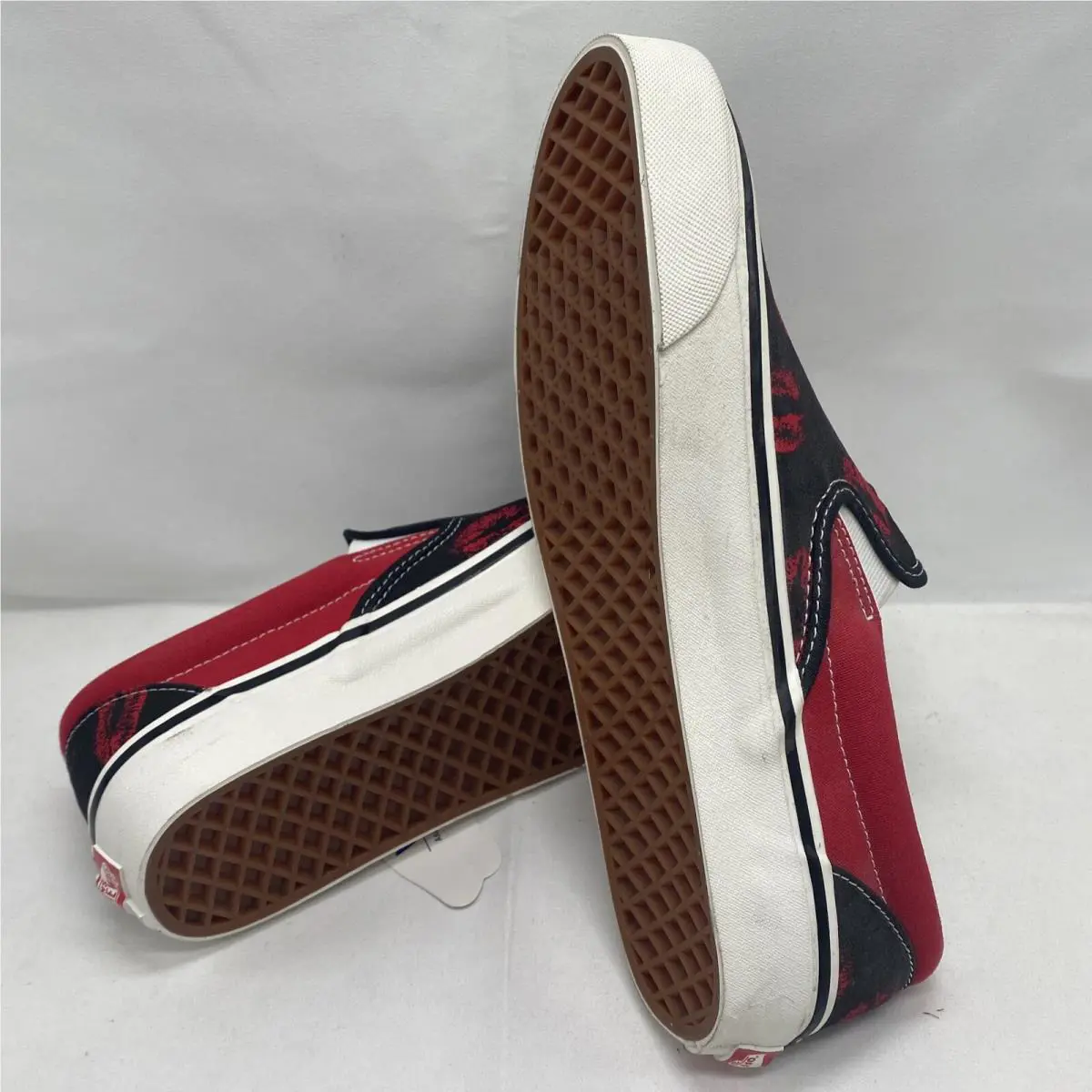Vans shoes - VANS Classic Slip On - Classic Slip - VN0A3JEX45T - Black Red White (UPC: 0194902635405) 4
