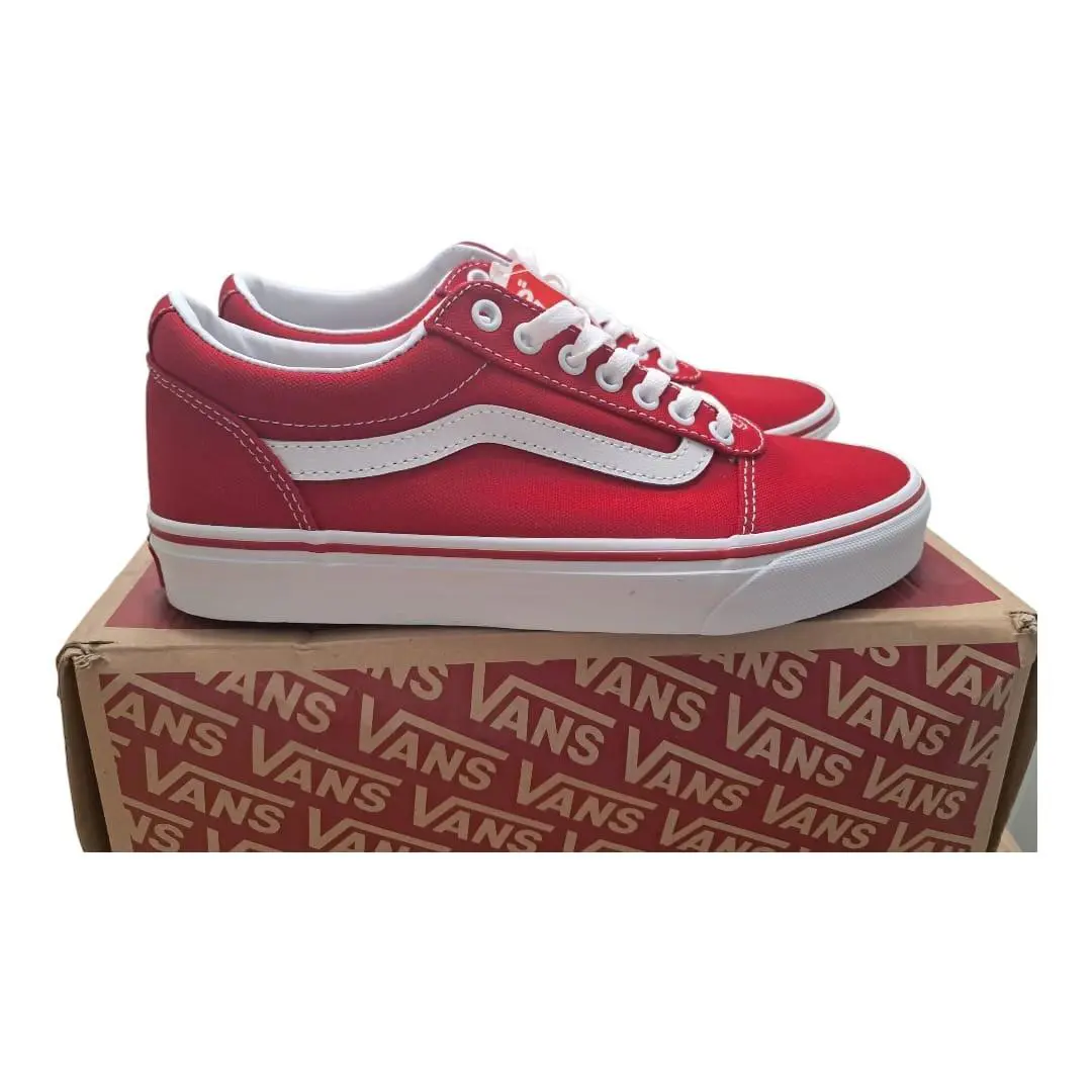 Vans shoes - VANS Ward - Ward - VN0A38DMOLM - Red/White (UPC: 192825105937) 2