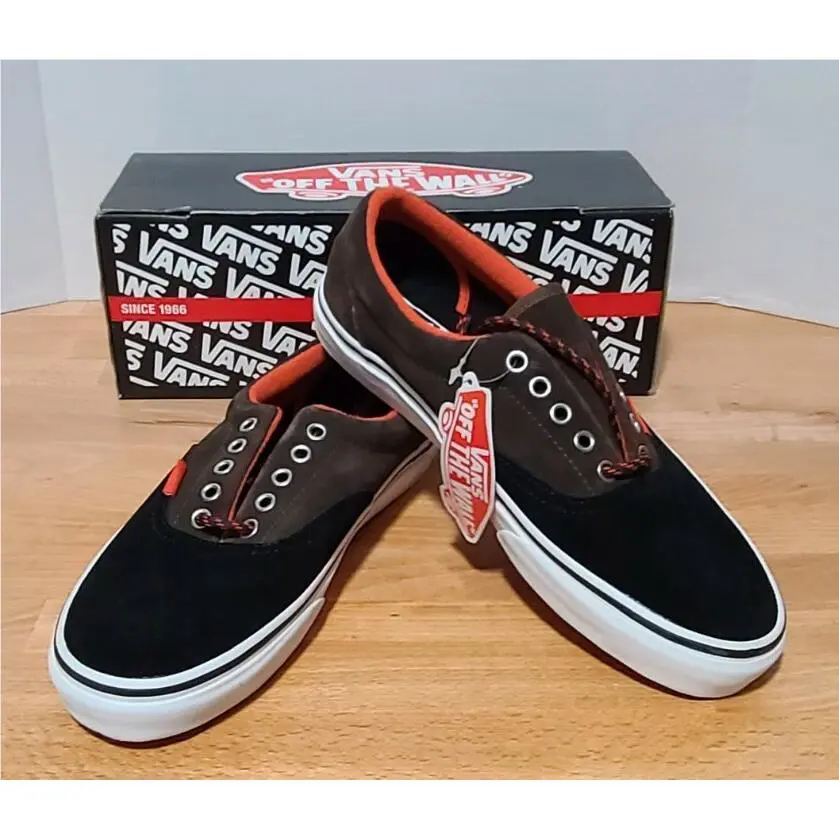 Vans shoes - Vans Era Classic - Era Classic - VN-0QFK6EF - Black/Brown/Orange, Manufacturer: TurkshCff/SpcyRng (UPC: 700054721714) 0
