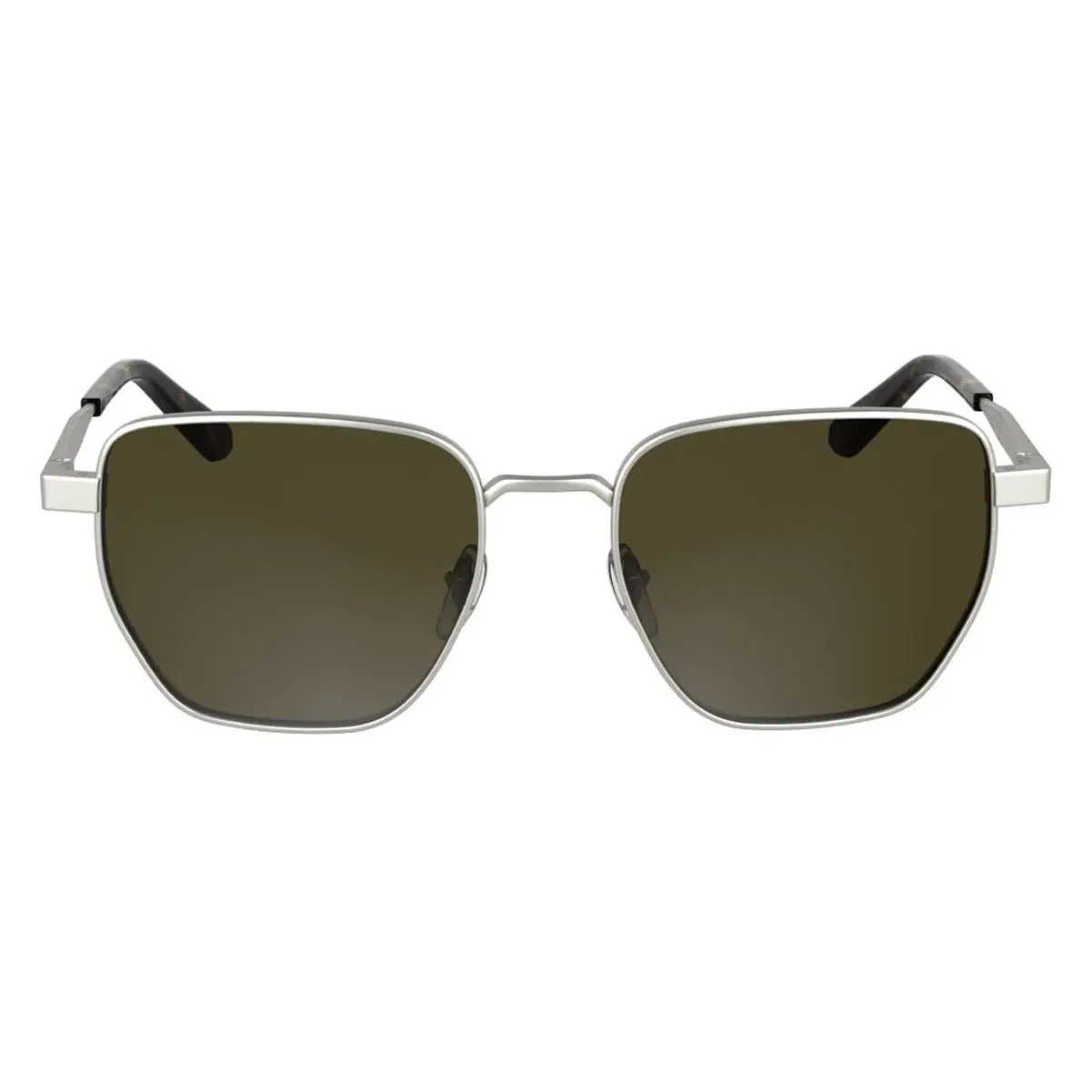 Calvin Klein CK25100S Sunglasses Male Matte Silver 53mm
