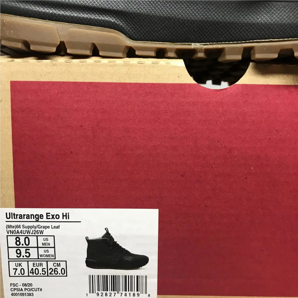 Vans shoes - Vans UltraRange - UltraRange - Grape Leaf Green / Black / Gum (UPC: 0192827741898) 7