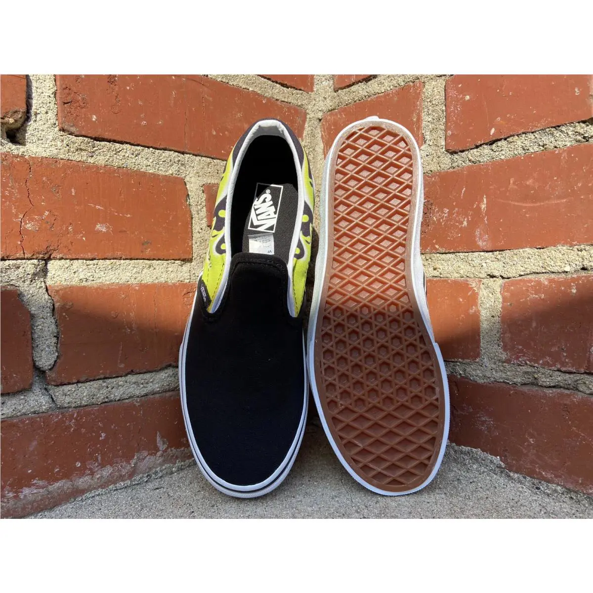Vans shoes - Vans Classic Slime Flame - Classic Slime Flame - Black (UPC: 194903640057) 9