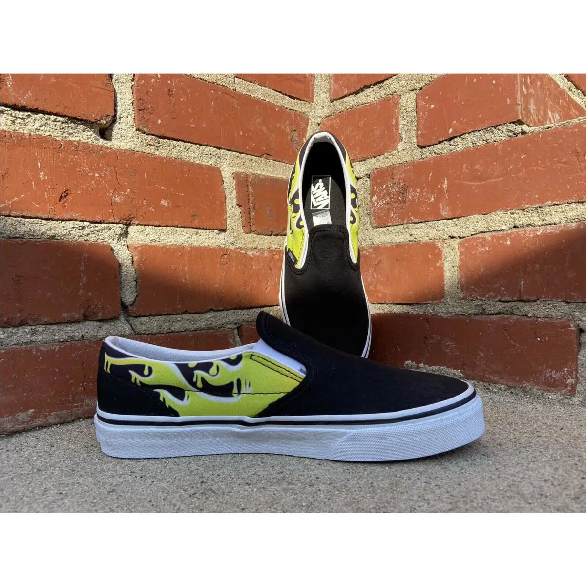 Vans shoes - Vans Classic Slime Flame - Classic Slime Flame - Black (UPC: 194903640057) 5