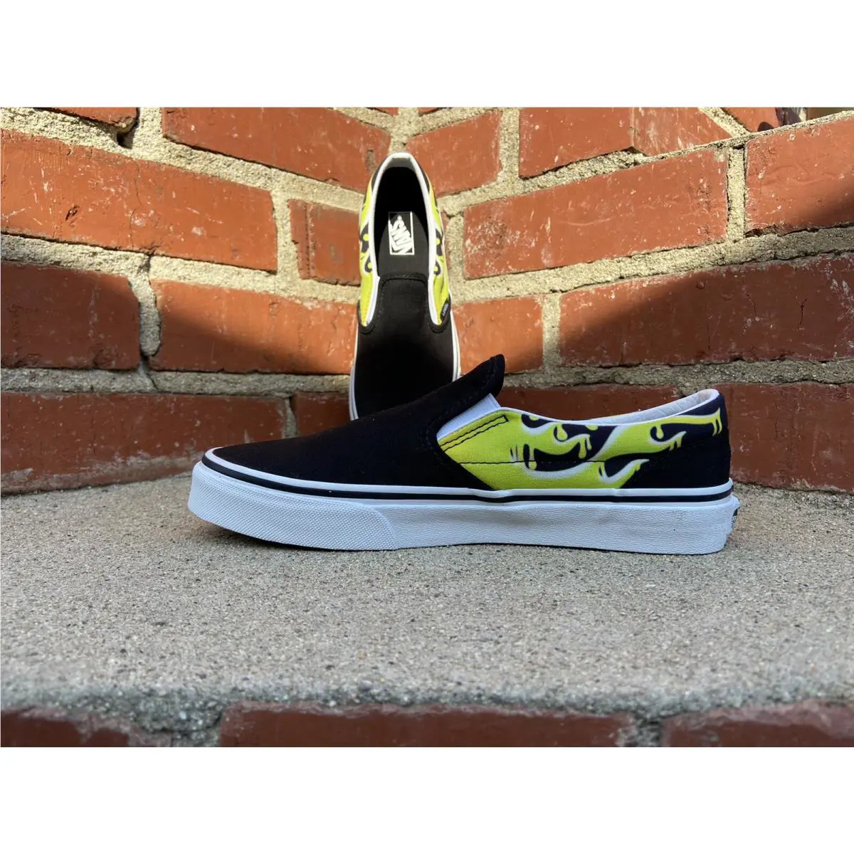 Vans shoes - Vans Classic Slime Flame - Classic Slime Flame - Black (UPC: 194903640057) 6