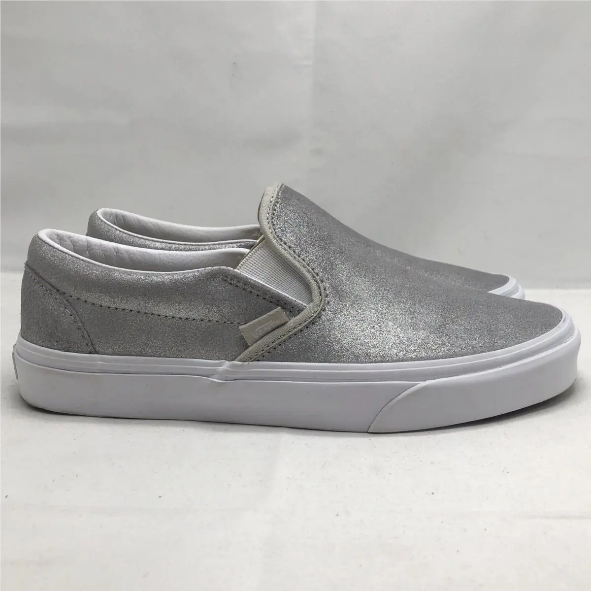 Vans shoes - VANS Classic Slip On - Classic Slip - VN0A4BV3TC4 - Silver / White (UPC: 0772259439268) 0