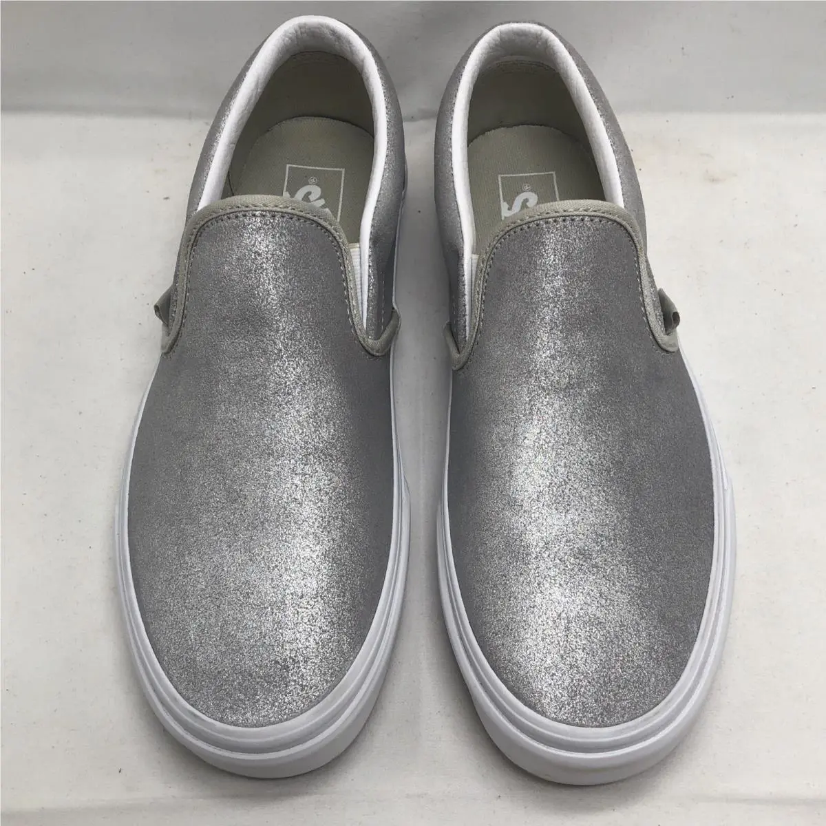 Vans shoes - VANS Classic Slip On - Classic Slip - VN0A4BV3TC4 - Silver / White (UPC: 0772259439268) 2