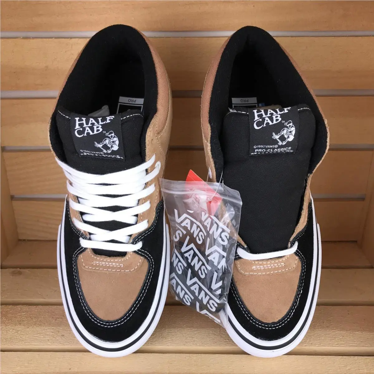 Vans shoes - VANS Half Cab - Half Cab - VN0A38CPSWT - Camel / Black / White (UPC: 0680975225402) 1