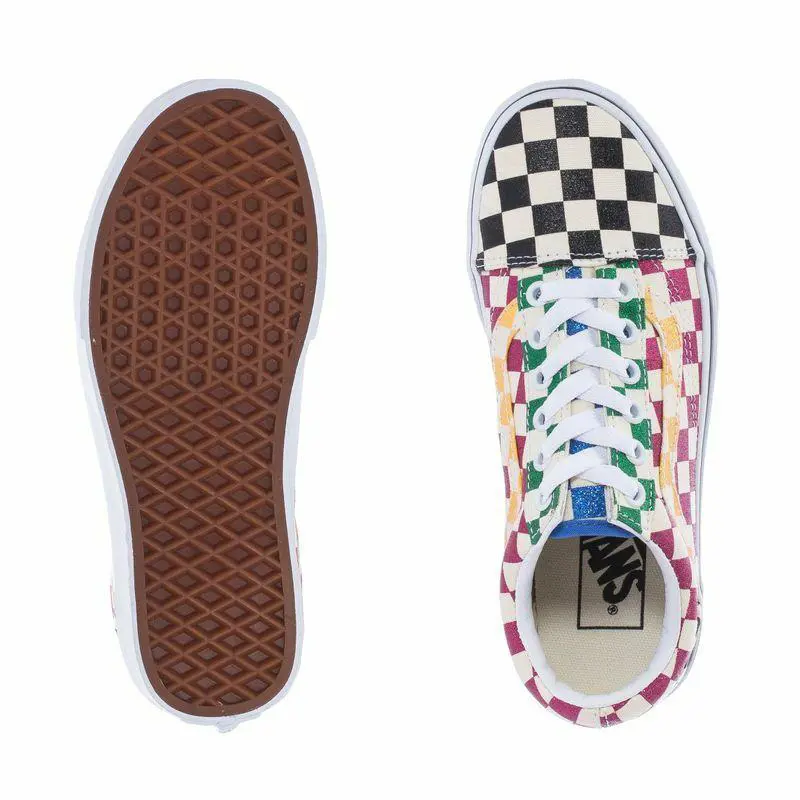 Vans shoes - (Glitter Check) Multi/True White 4