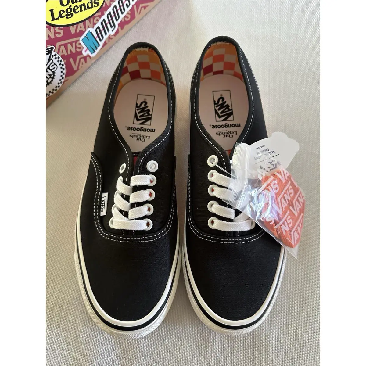 Vans shoes - vn0a4bvy-blk - vn0a4bvy-blk - Black-Orange 4