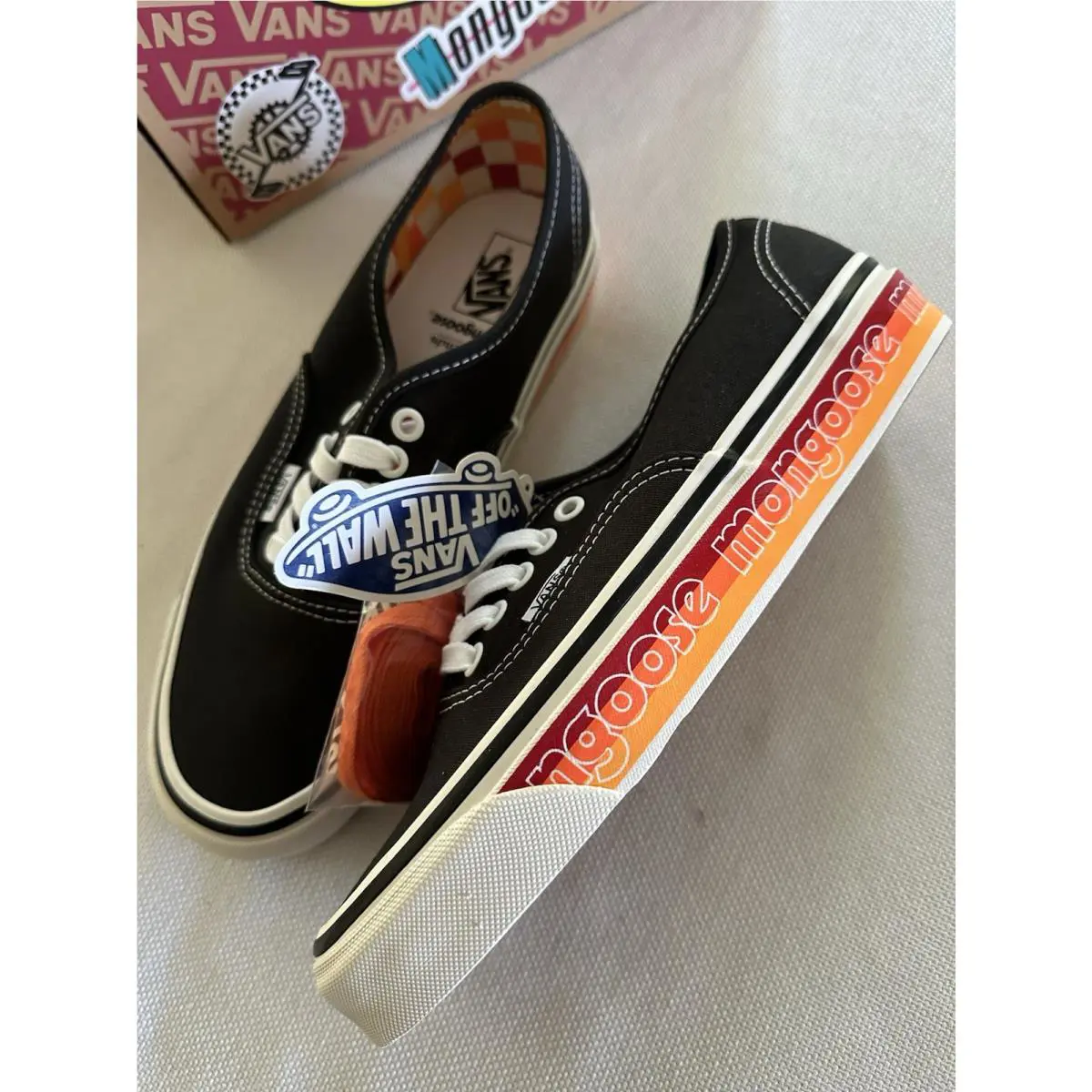 Vans shoes - vn0a4bvy-blk - vn0a4bvy-blk - Black-Orange 6