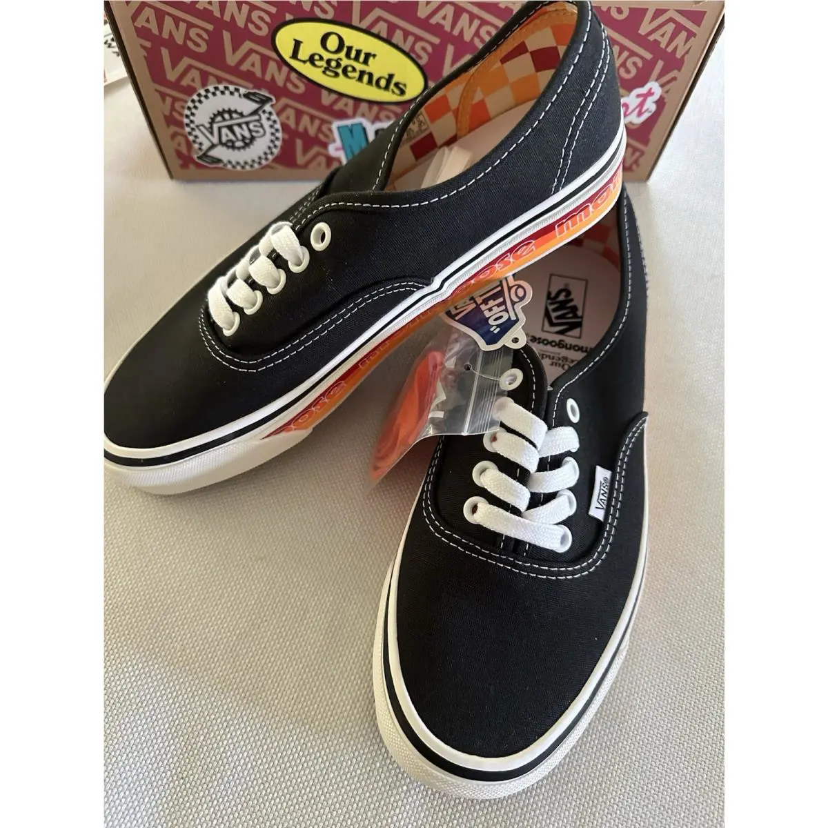 Vans shoes - vn0a4bvy-blk - vn0a4bvy-blk - Black-Orange 3