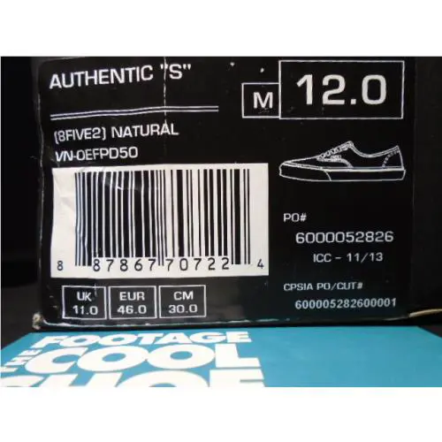 Vans shoes - Vans Authentic S - Authentic - VN-0EFPD50 - Beige 7
