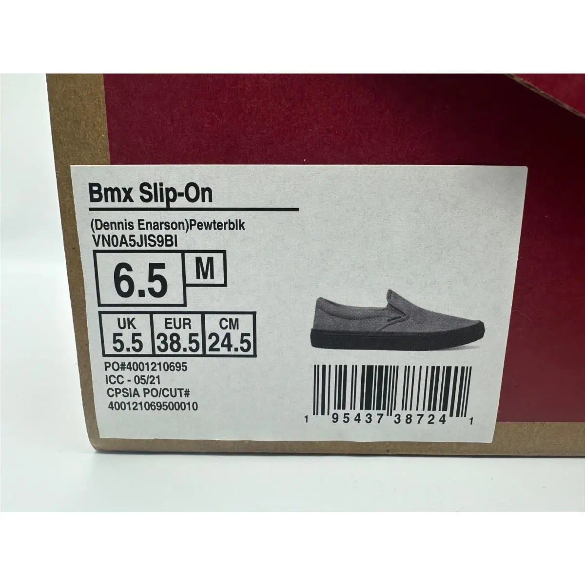 Vans shoes - BMX Slip-On - BMX - VN0A5JIS9BI - Gray 5