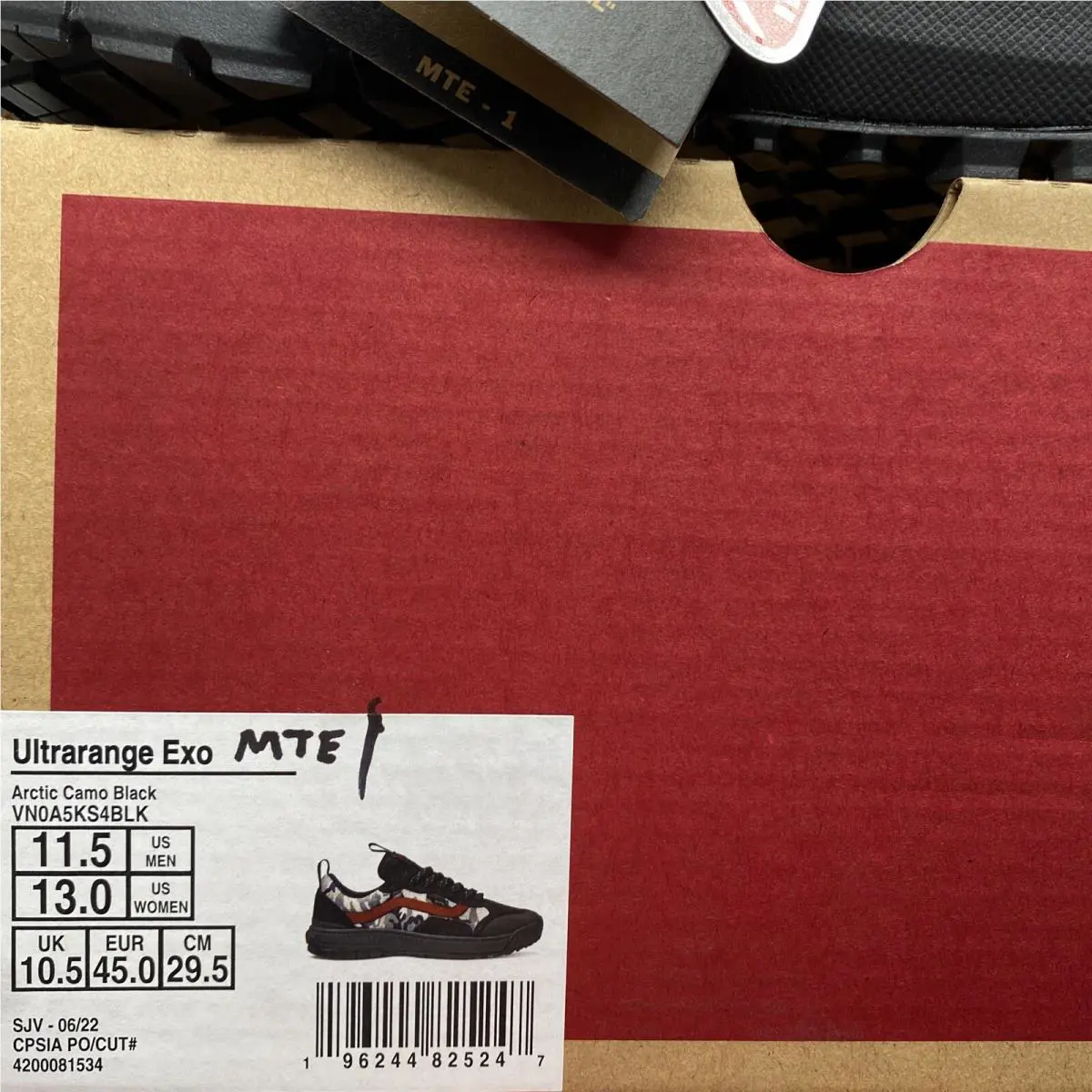 Vans shoes - VANS UltraRange Exo - UltraRange Exo - VN0A5KS4BLK - Arctic Camo Black Red White Gray Grey (UPC: 0196244825247) 6