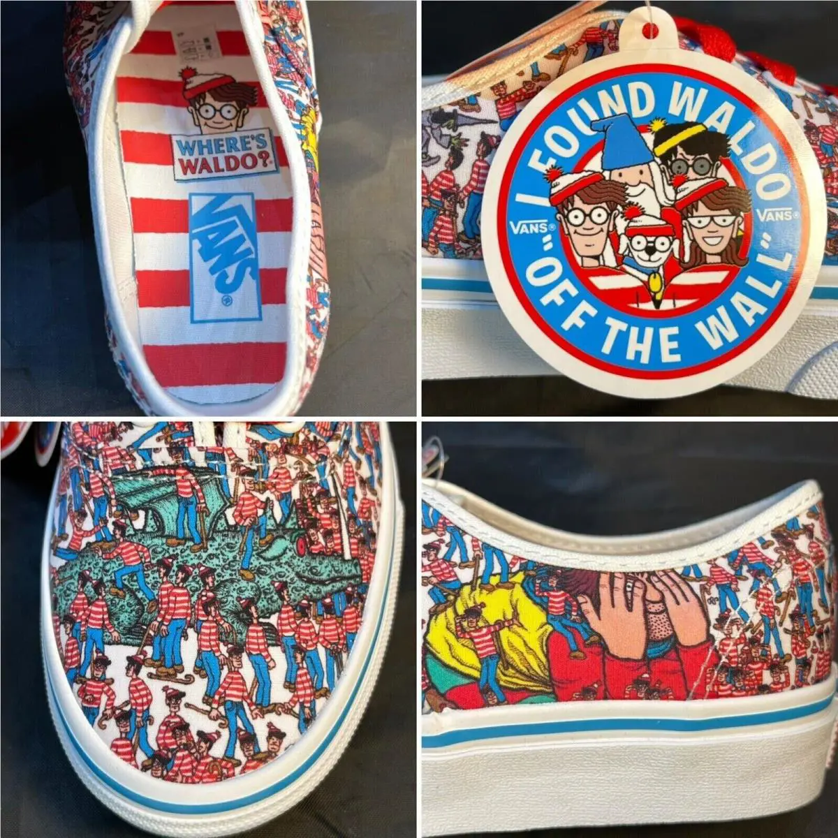 Vans shoes - Vans Where s Waldo - Where Waldo - Red, White, Yellow, Blue 0