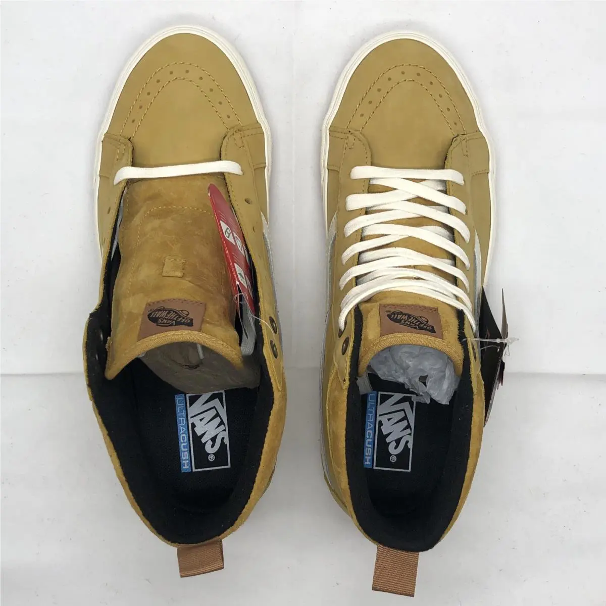 Vans shoes - VANS Sk8 Hi MTE-1 - VN0A5HZYA09 - Tinsel Nubuck White Tan Gum (UPC: 0195439368613) 3