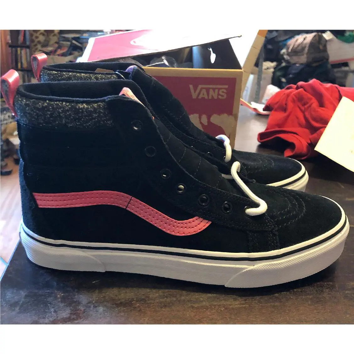Vans shoes - Vans Sk8-Hi Mte - Mte - Black W/Pink 1