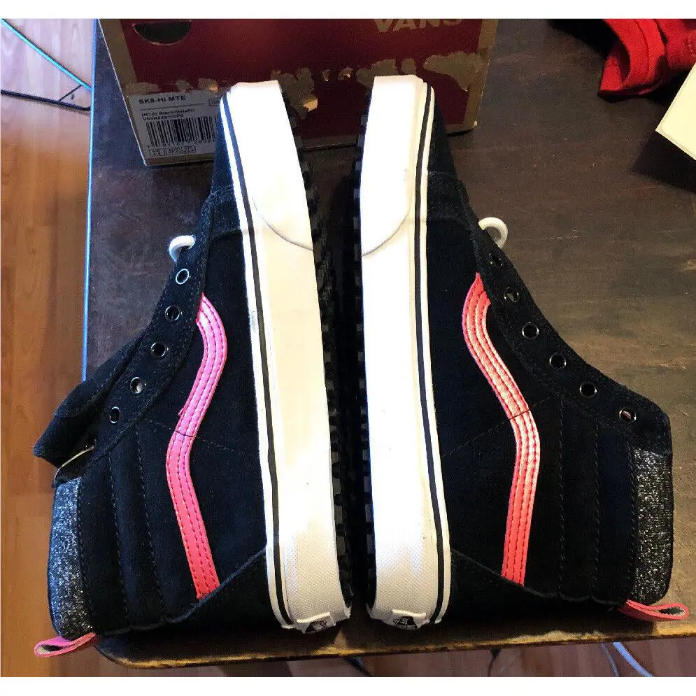 Vans shoes - Vans Sk8-Hi Mte - Mte - Black W/Pink 2