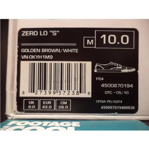 Vans shoes - Vans Zero Lo S - Zero - VN-0KYH1M9 - Yellow 6
