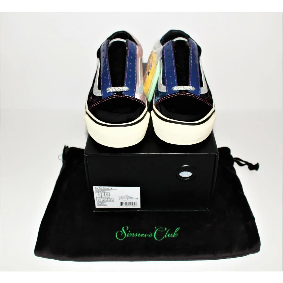 Vans shoes - OG Old Skool LX - Old Skool - Black Transparent/Yellow/Pink/Blue/Silver 2