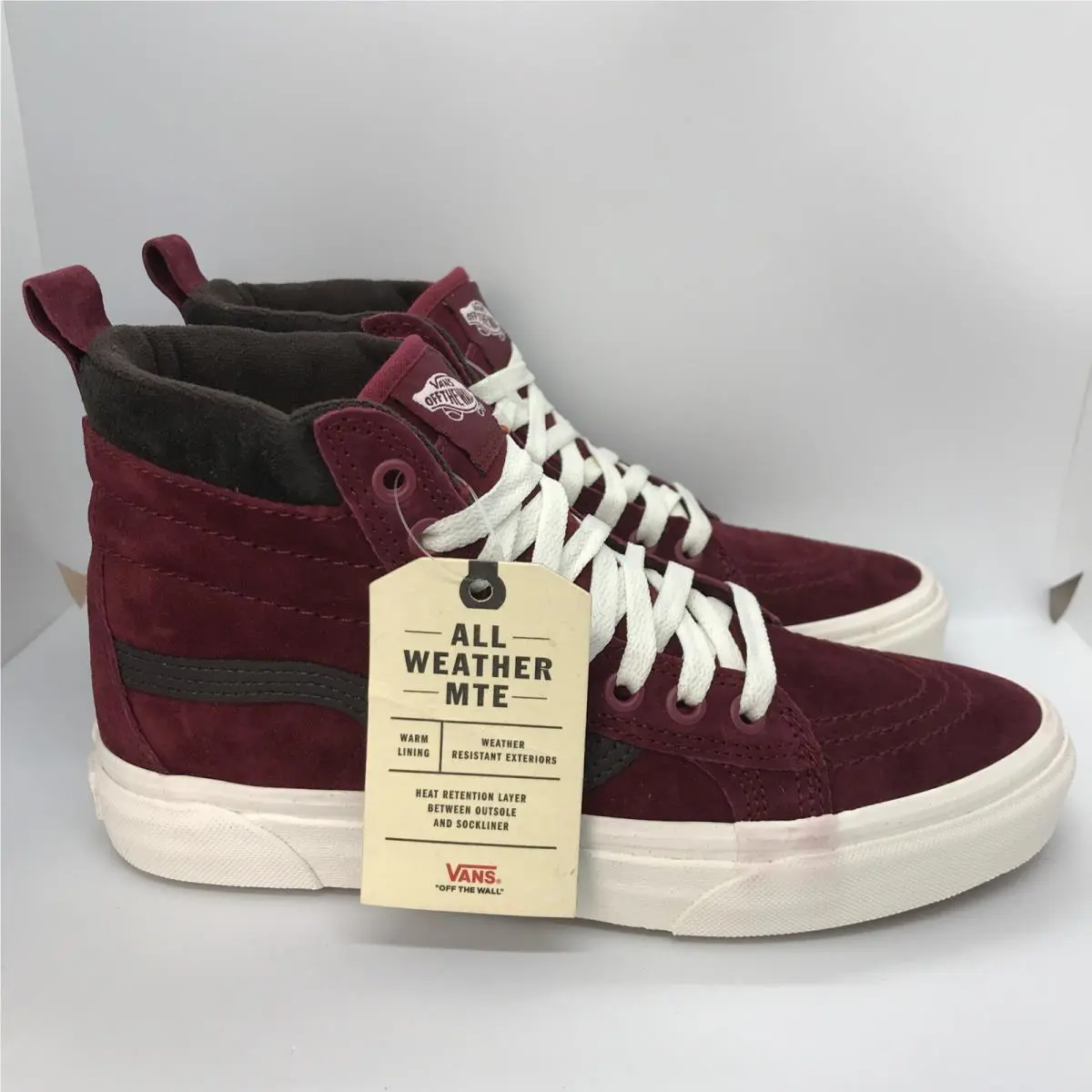 Vans shoes - SK8 HI MTE - MTE - VN0A4BV7XKL - Biking Red Chocolate Torte White (UPC: 0193395014926) 0