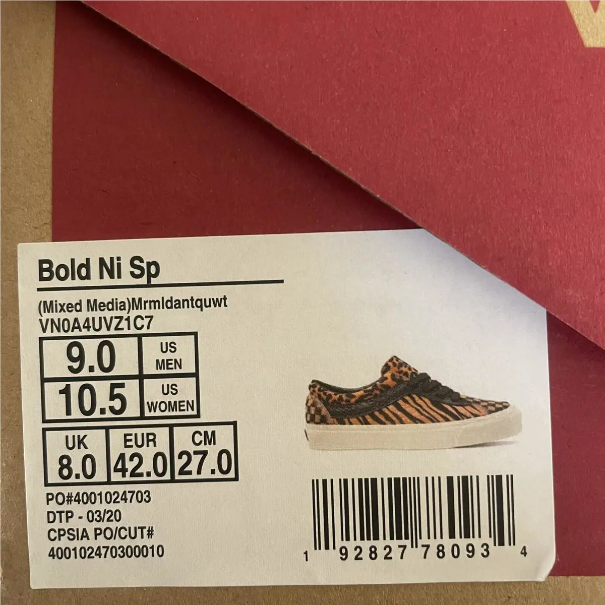 Vans shoes - VANS Bold Ni - Bold - Orange 10