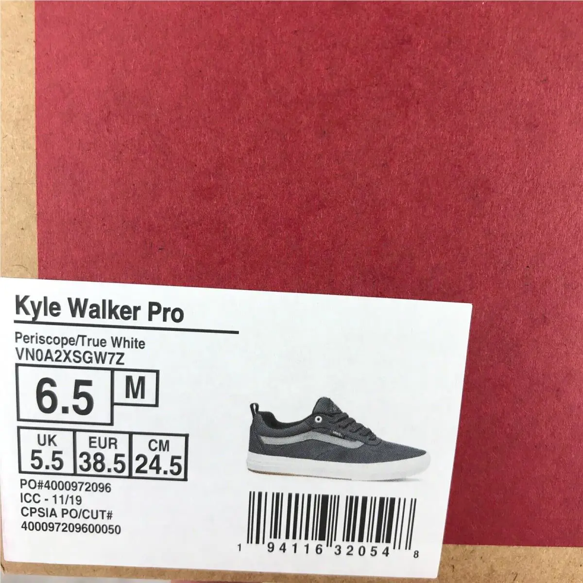 Vans shoes - Kyle Walker Pro - Kyle Walker Pro - Periscope (Gray-Grey) / True White, Manufacturer: Periscope / True White (UPC: 0194116320548) 3