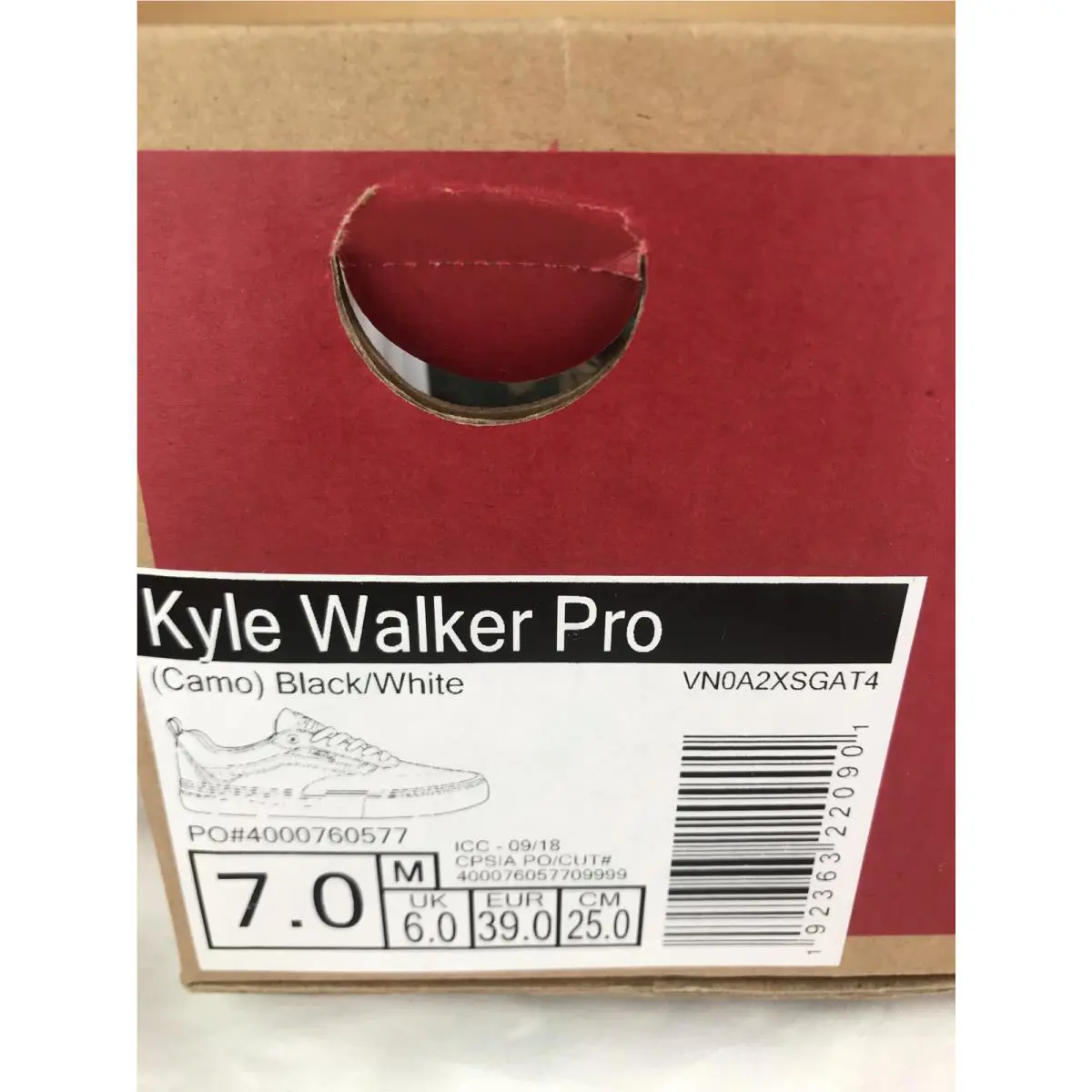 Vans shoes - Kyle Walker Pro - Kyle Walker Pro - Camo / Multicolor / Black / White / Green / Brown (UPC: 0192363220901) 7