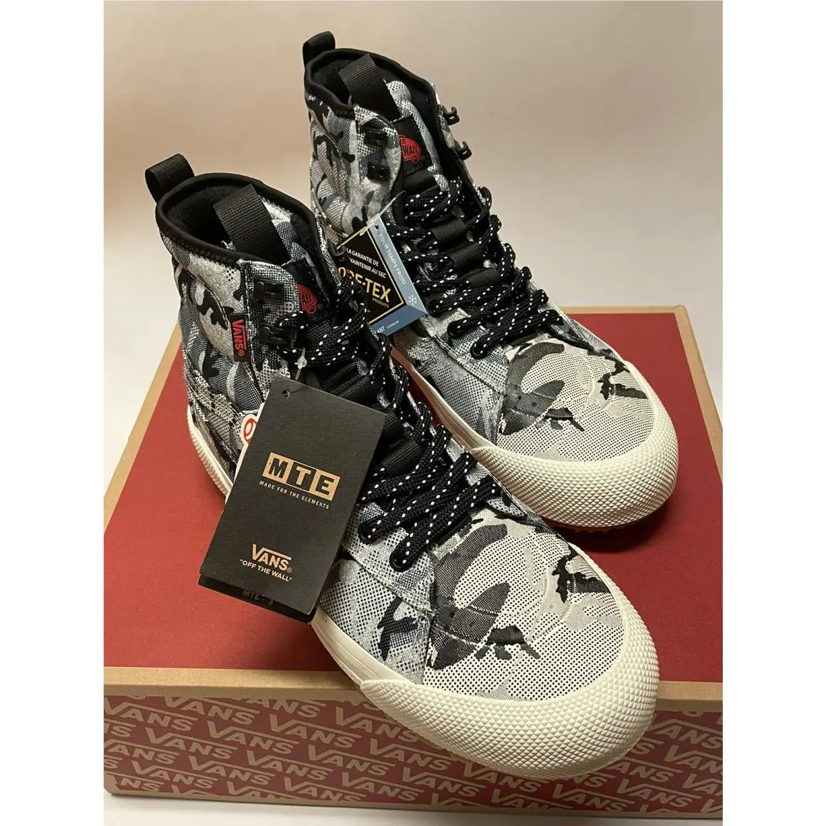 Vans shoes - SK8-Hi Gore-Tex MTE-3 - ARCTIC CAMO CLOUD - Gray 0