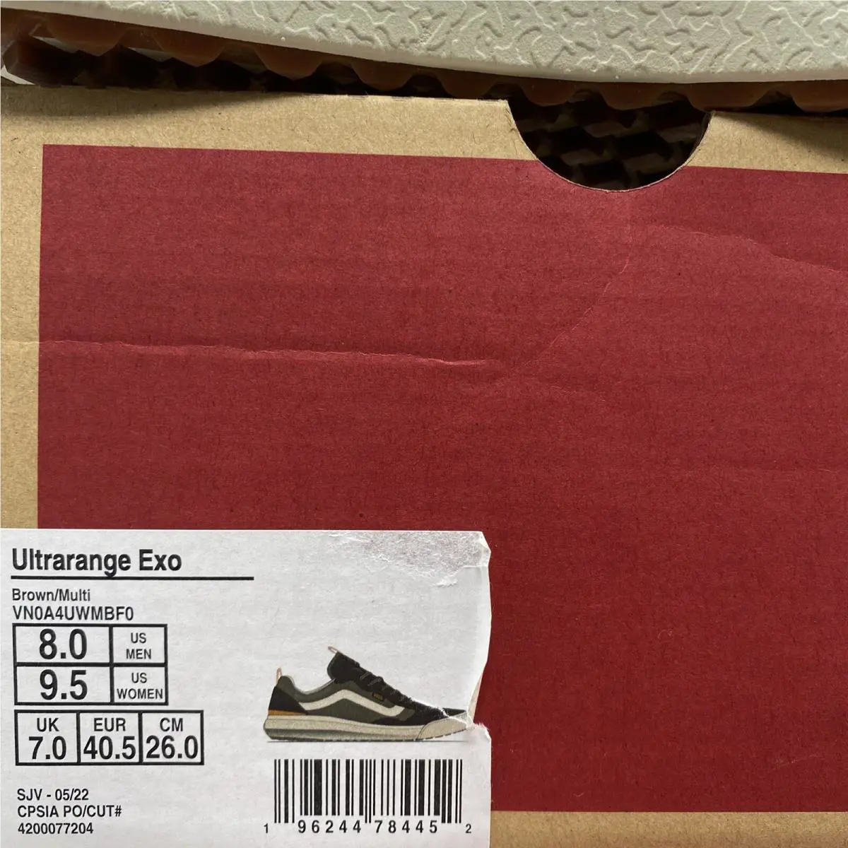 Vans shoes - VANS UltraRange Exo - UltraRange Exo - VN0A4UWMF0 - Brown Gray Grey White Yellow, Manufacturer: Brown / Multi (UPC: 0196244784452) 6