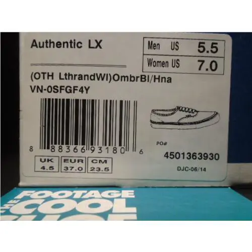 Vans shoes - VANS Authentic LX - Authentic - VN-0SFGF4Y - Blue 7
