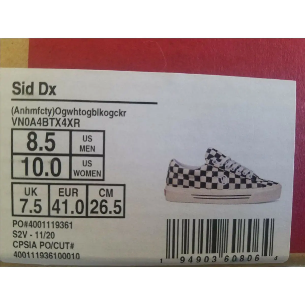 Vans shoes - Vans SID DX - SID - Black and White 8