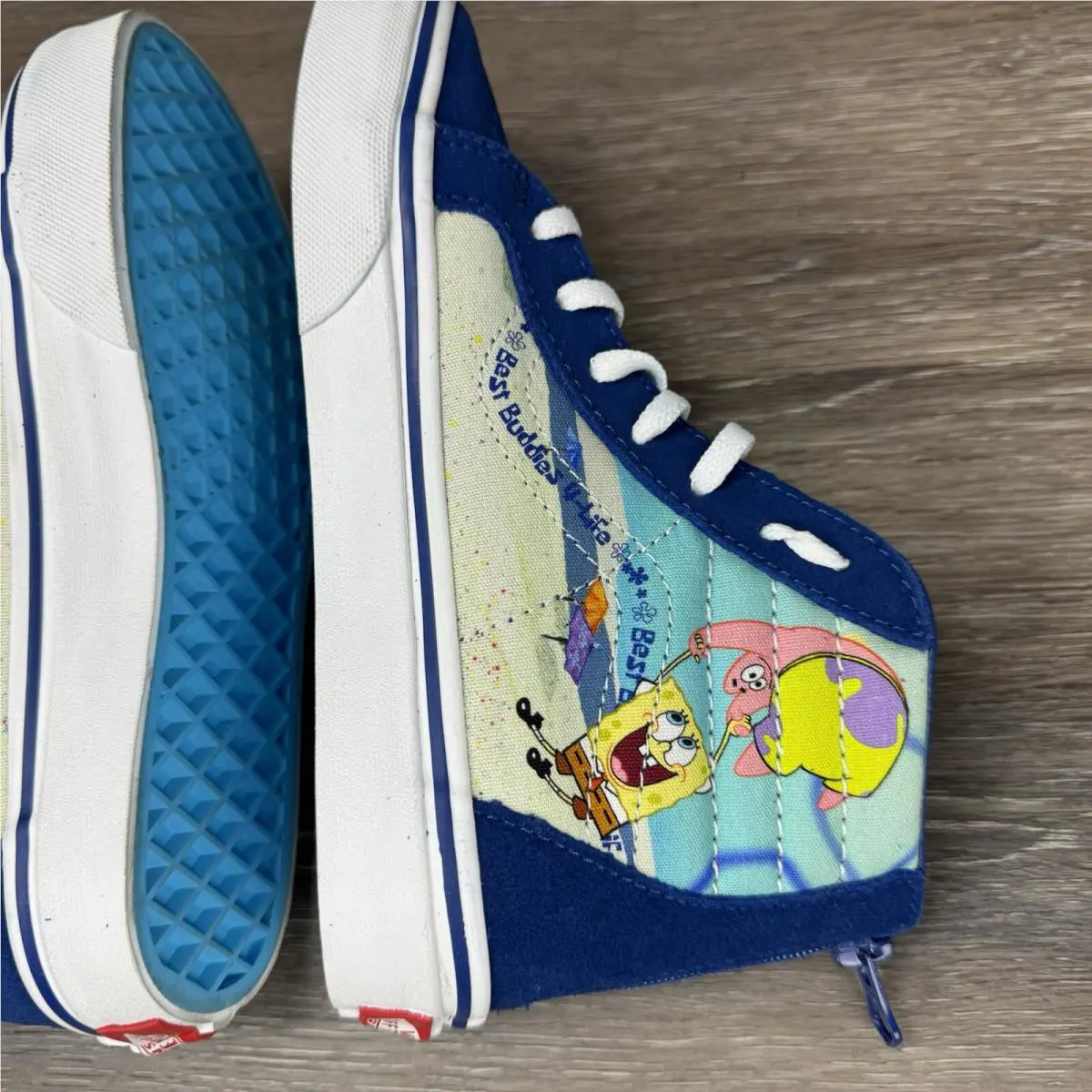Vans shoes - Vans SpongeBob Sk8-Hi Zip VN0A4BUXYZ01 - VN0A4BUXYZ01 - Blue (UPC: 195440374993) 10