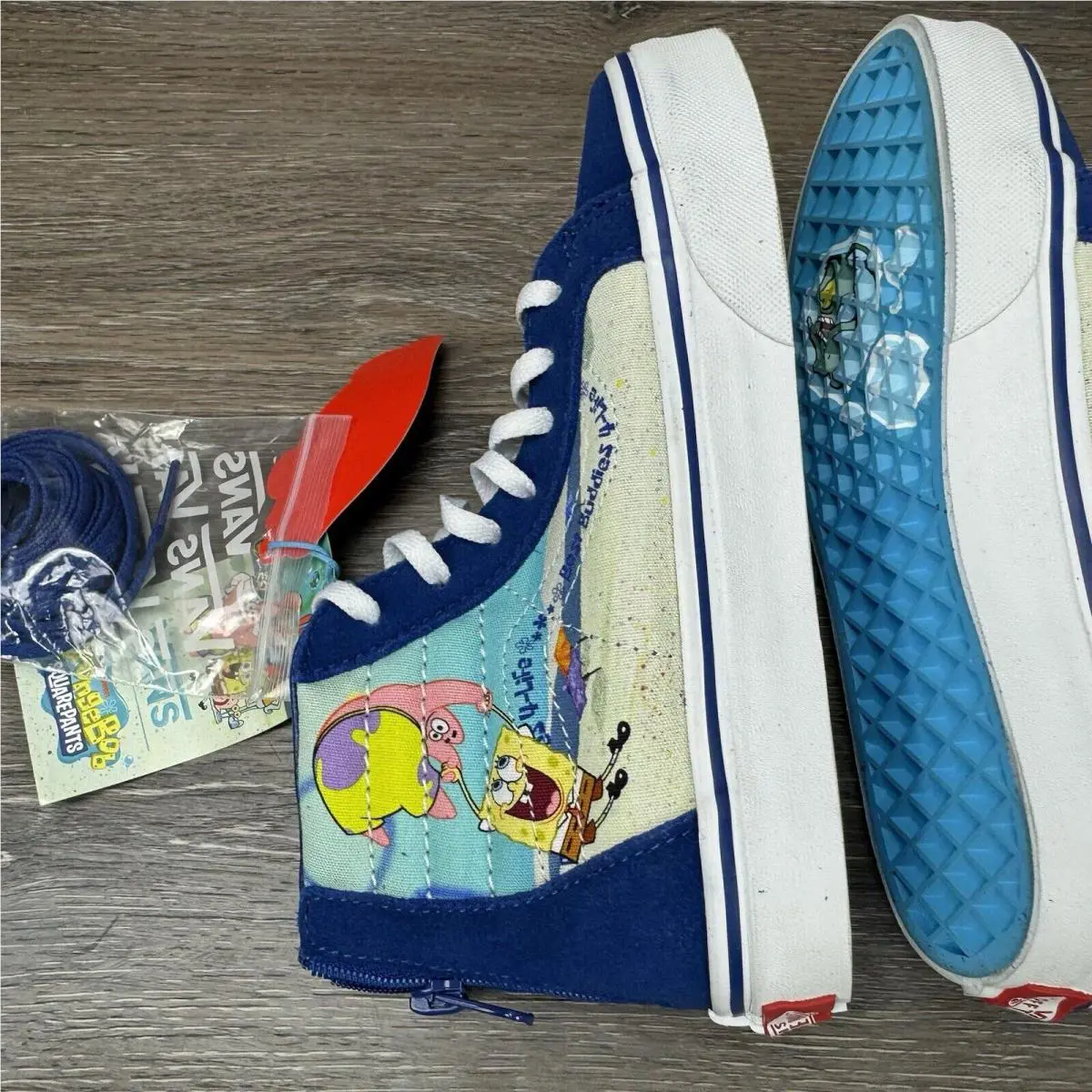 Vans shoes - Vans SpongeBob Sk8-Hi Zip VN0A4BUXYZ01 - VN0A4BUXYZ01 - Blue (UPC: 195440374993) 15