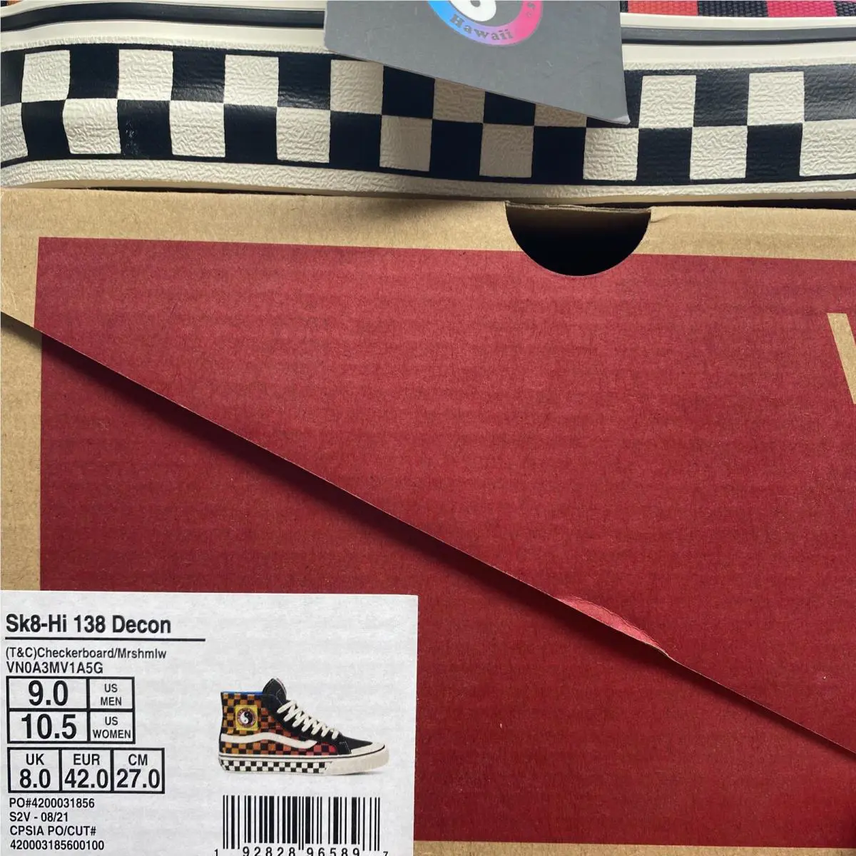 Vans shoes - VANS Sk8 Hi 138 Decon - VN0A3MV1A5G - Black White Red Orange Yellow Blue (UPC: 0192828965897) 6