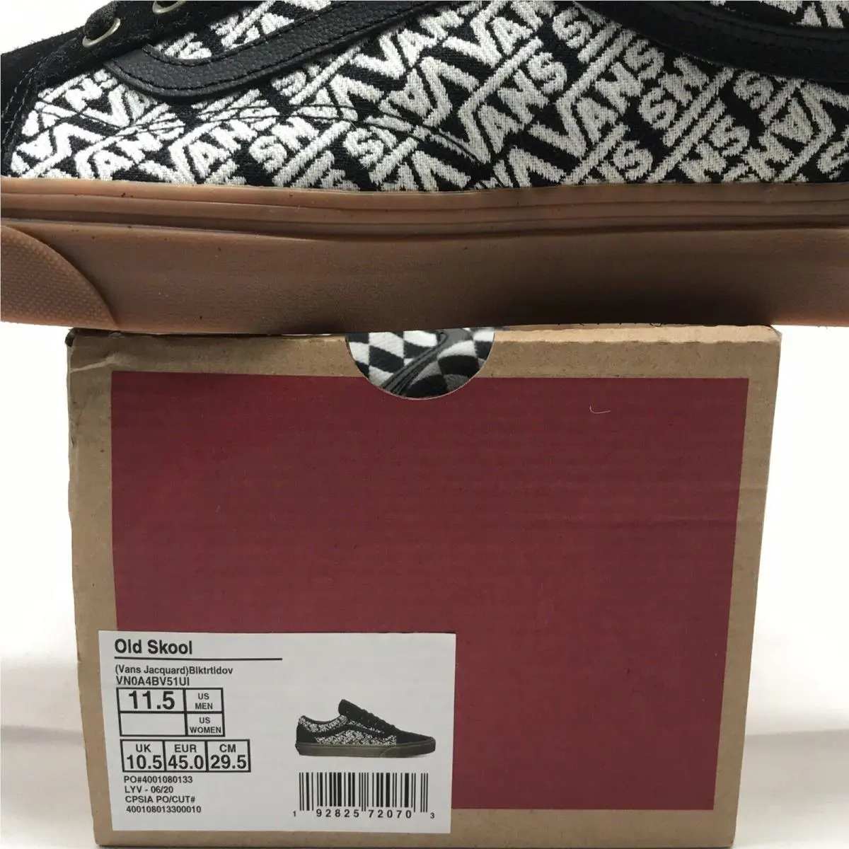 Vans shoes - VANS Old Skool - Old Skool - VN0A4BV51UI - Black / White / Turtle Dove / Gum (UPC: 0192825720703) 4