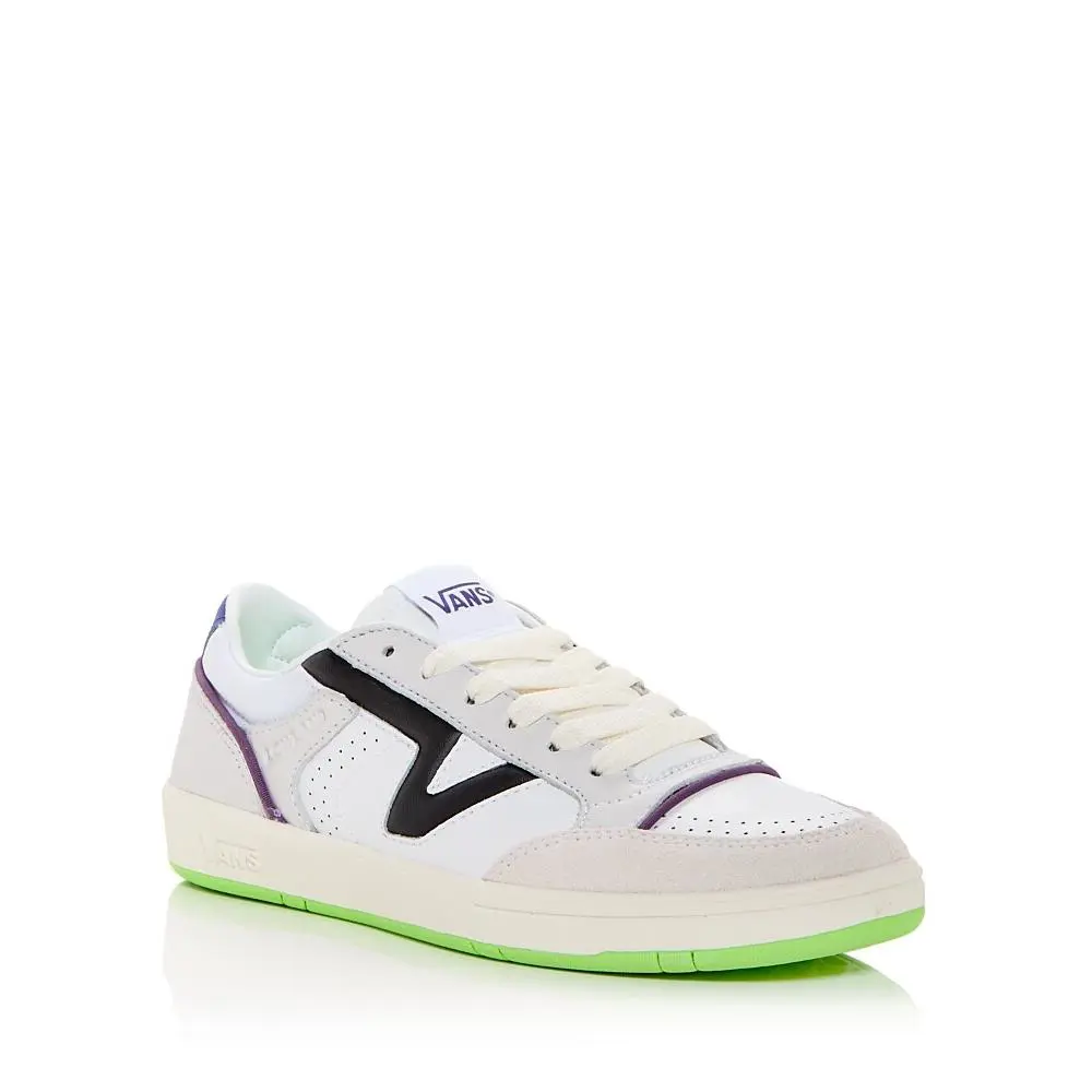 Vans Men`s White Lowland Jump Low Top Sneakers Shoes Size 10.5 Men/ 12 Women