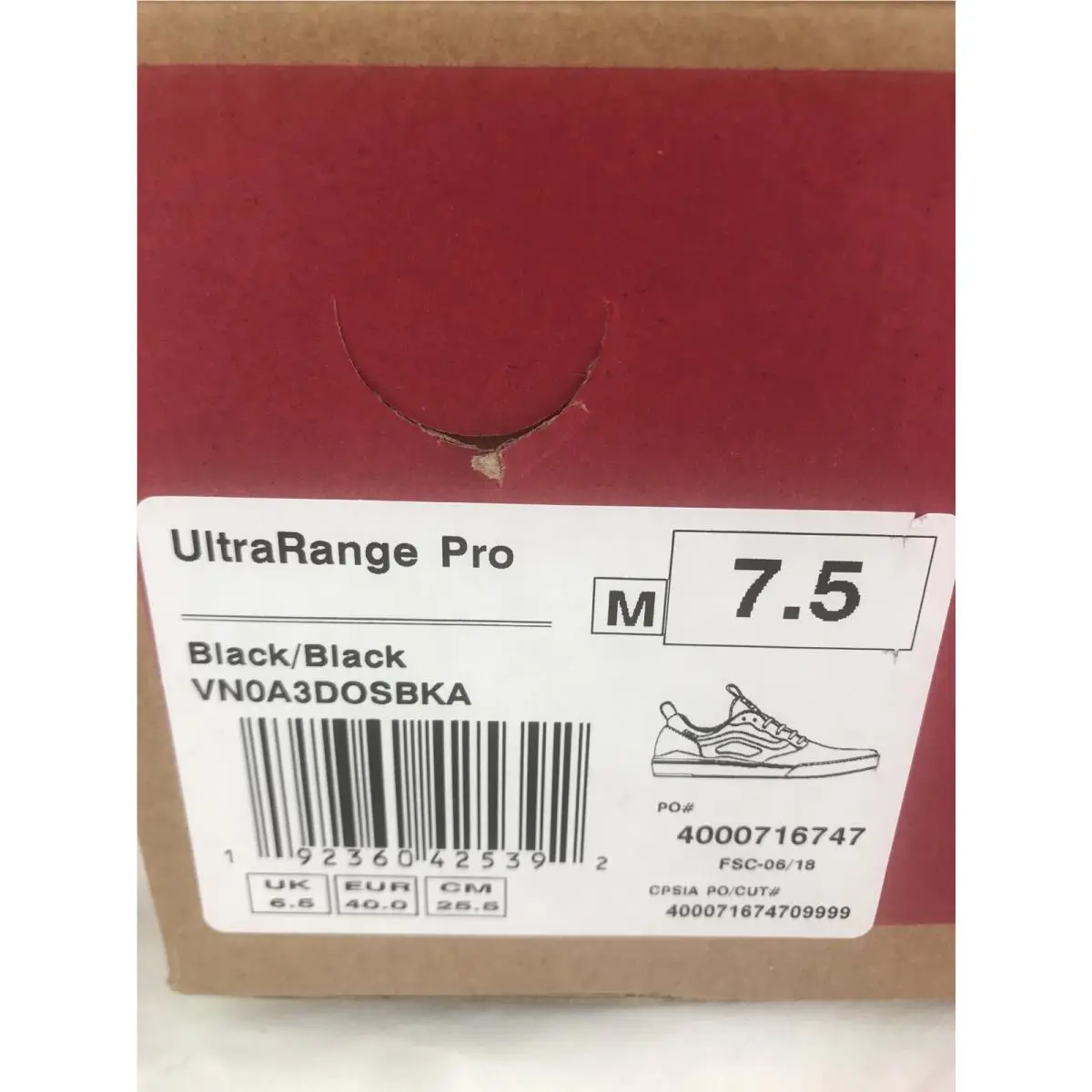 Vans shoes - VANS UltraRange Pro - UltraRange Pro - Black / Black, Manufacturer: Black / Black (UPC: 0192360425392) 4